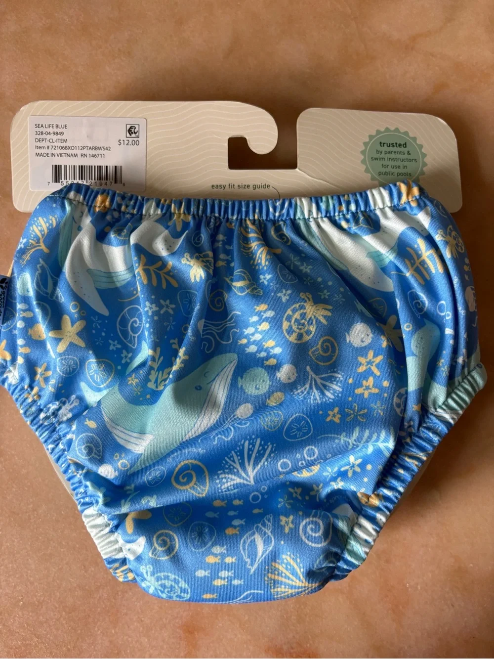 Green Sprouts Blue All-in-One Swim Diaper - Eco Pull-Up